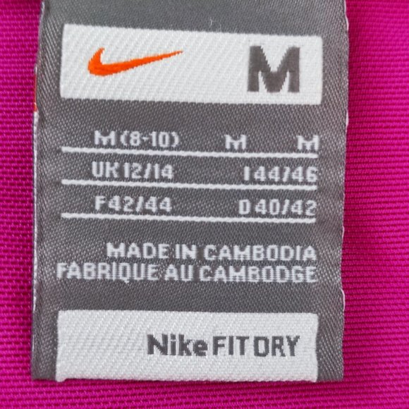 Nike Fit Dry athletic shirt 3/4 sleeve magenta women's size M - Picture 5 of 5